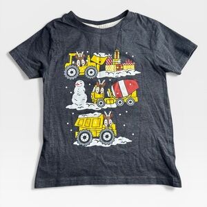5 for $25🔥Instant Message Christmas Construction Truck Print T-Shirt Boys 4T